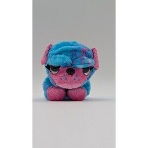 Zuru CoCo Surprise Neon Poppy The Pug Dog Blue & Pink Plush Stuffed Animal